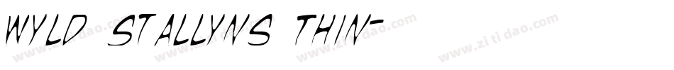Wyld Stallyns Thin字体转换